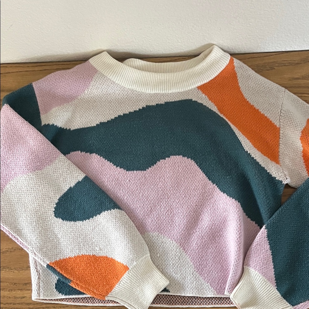 H&M Kids Colorful Sweater - Pink, Green, Orange, Cream